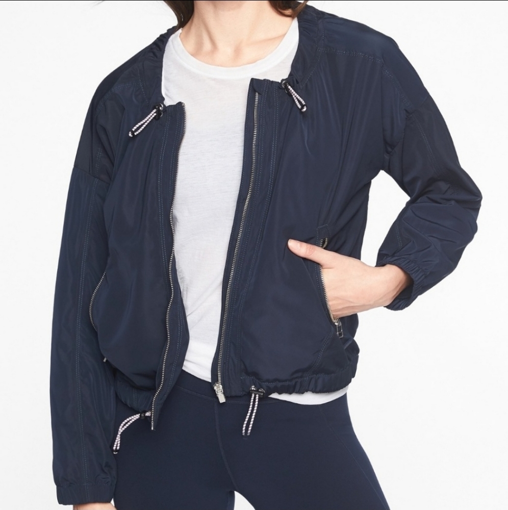 Athleta Chill Bomber Althletic Zip Up Jacket